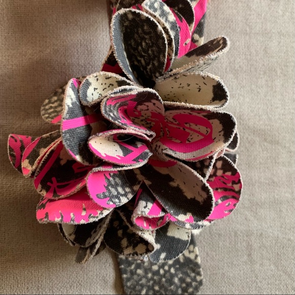 🖤💗 Y2K Juicy Couture Bow Headband Snakeskin - Picture 14 of 16